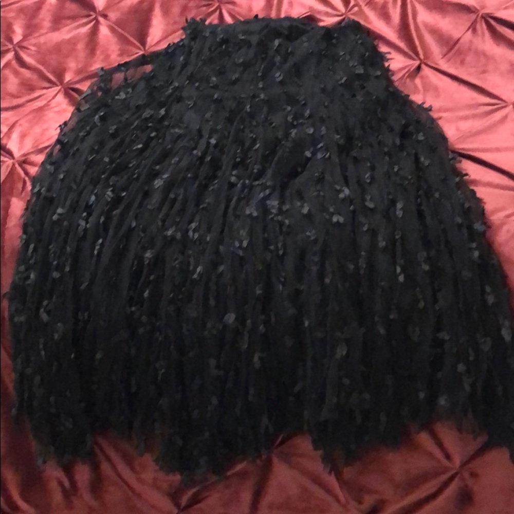 Black sheer skirt remake of free people sheer skirt.